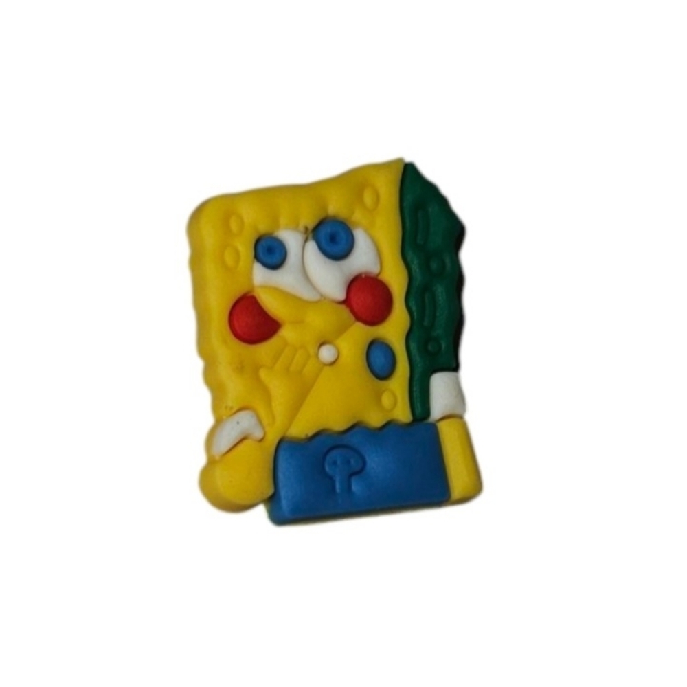 4/$8 SpongeBob SquarePants Yellow and Blue Shoe Charm Crocs Charm